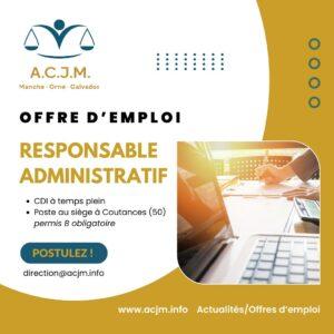 visuel annonce responsable administratif