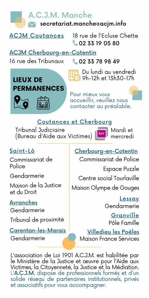 Permanences centre et sud Manche