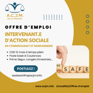 2026-05 ACJM Manche recrute intervenant.e social commissariat