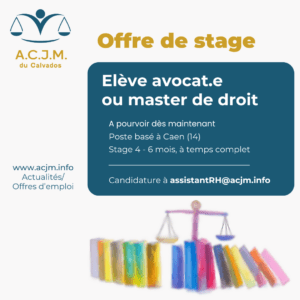 2026-06 ACJM 14 - Stagiaire élève avocat.e ou en master droit