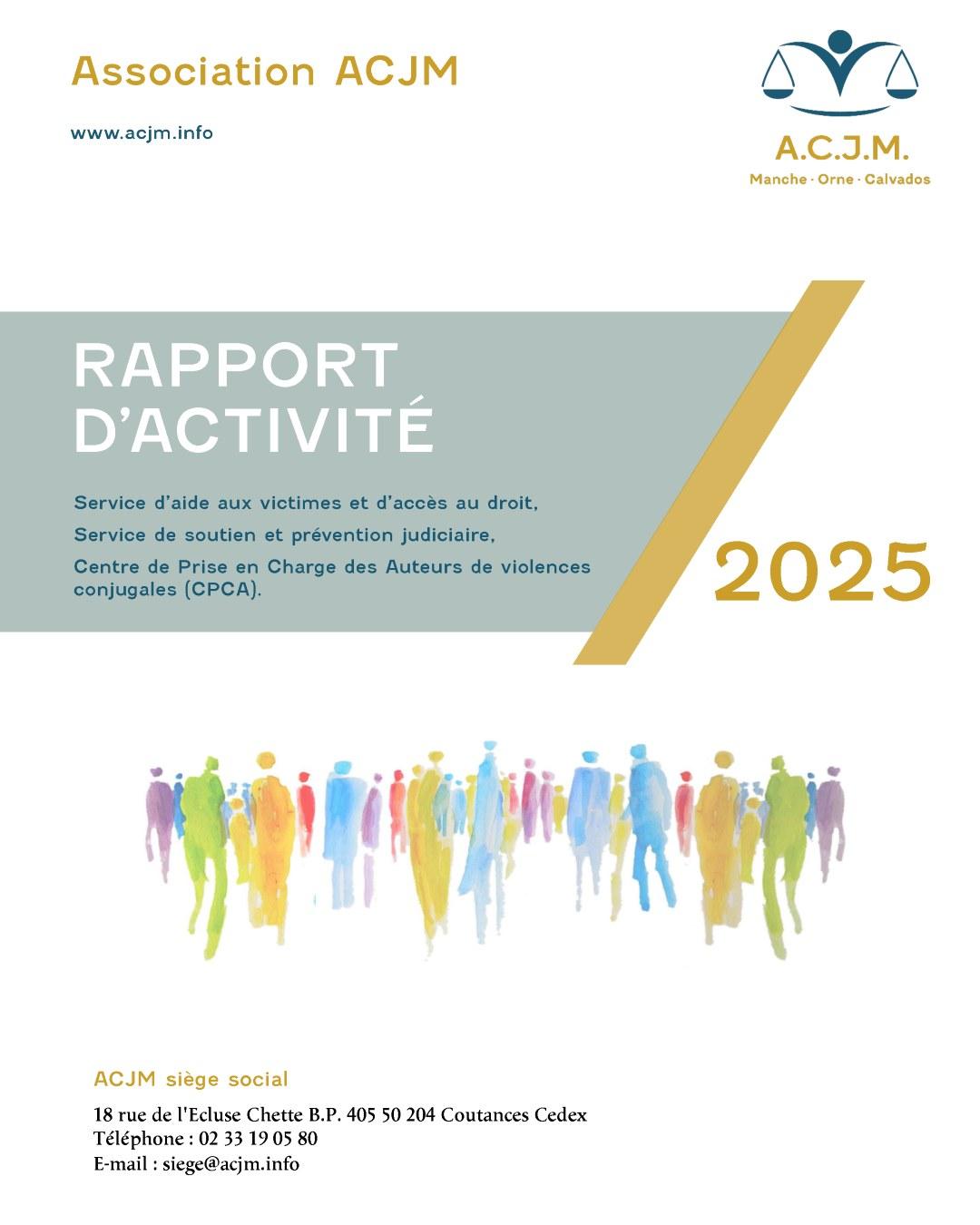 rapport activité 2025 de l'ACJM